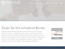 Tablet Screenshot of kundentests.com